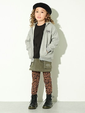 「アイテム（ハンチング/ベレー帽）」を使った、X-girl STAGES・XLARGE KIDSさん（キッズ・113cm）の冬コーディネート