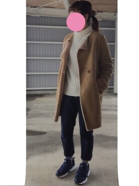 「SEVENDAYS=SUNDAY（セブンデイズサンデイ）のアイテム（ダウンジャケット/コート）」を使った、おの  らんさん（レディース・160cm）の冬コーディネート