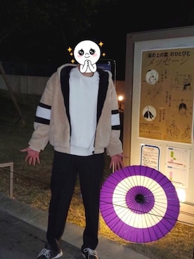 「G.O.C（ジーオーシー）のアイテム（ブルゾン）」を使った、さいとうひかる@インスタメインさん（メンズ・180cm）の秋コーディネート