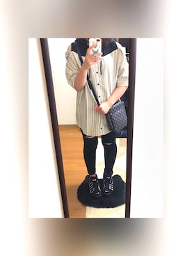 「PATRICK COX（パトリック・コックス）のアイテム（バッグ）」を使った、れーなさん（レディース・160cm）の夏コーディネート