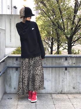 「無（ム）のアイテム（キャップ）」を使った、SuYuさん（レディース・167cm）の秋コーディネート