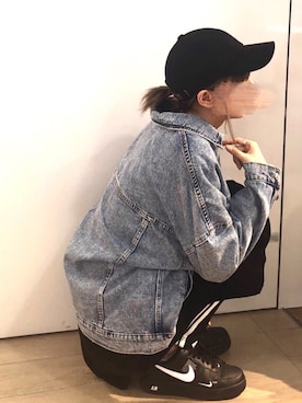 「無（ム）のアイテム（キャップ）」を使った、SuYuさん（レディース・167cm）の春コーディネート