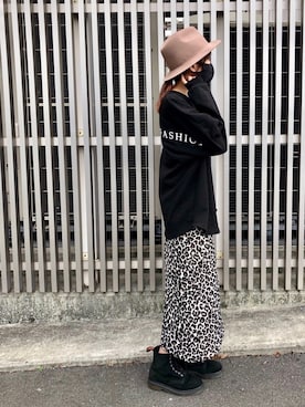 「Ameri（アメリ）のアイテム（トップス）」を使った、SuYuさん（レディース・167cm）の秋コーディネート