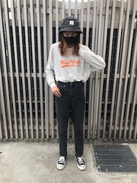 「無（ム）のアイテム」を使った、SuYuさん（レディース・167cm）の春コーディネート