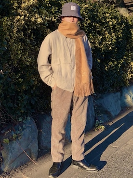 「Steven Alan」｜「アイテム（ブルゾン）」を使った、ryo_iwataさん（メンズ・163cm）の冬コーディネート
