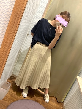 「Canal 4℃（カナルヨンドシー）のアイテム」を使った、Naa.さん（レディース・162cm）の秋コーディネート
