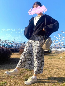 「kutir（クティール）のアイテム（マウンテンパーカー）」を使った、Naa.さん（レディース・162cm）の春コーディネート