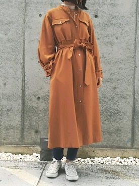 「LADYMADE（レディメイド）のアイテム（その他アウター）」を使った、tea._.coさん（レディース・164cm）の秋コーディネート
