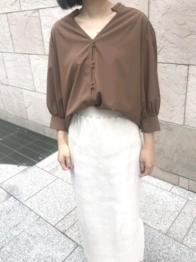 「ダブルボタン」｜tea._.coさん（レディース・164cm）の夏コーディネート