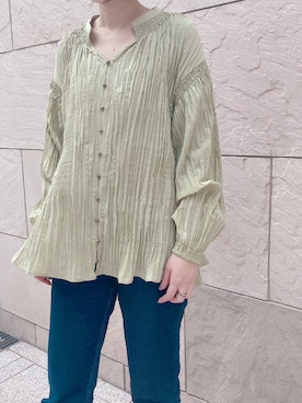 「LADYMADE（レディメイド）のアイテム（トップス）」を使った、tea._.coさん（レディース・164cm）の春コーディネート