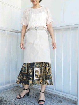 「LADYMADE（レディメイド）のアイテム」を使った、tea._.coさん（レディース・164cm）の夏コーディネート