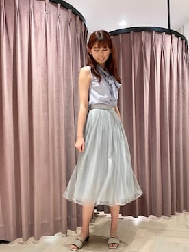 「アイテム（サンダル）」を使った、akaneさん（レディース・171cm・10代）の夏コーディネート