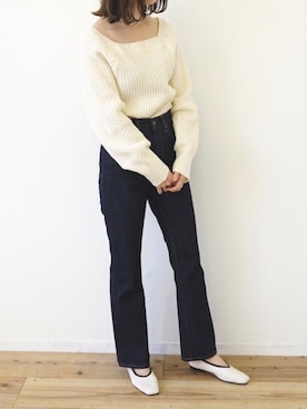 「flowriri（フロウリリ）のアイテム」を使った、taさん（レディース・165cm）の冬コーディネート