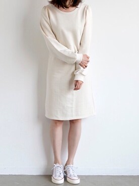 「スウェットワンピース」｜taさん（レディース・165cm）の春コーディネート