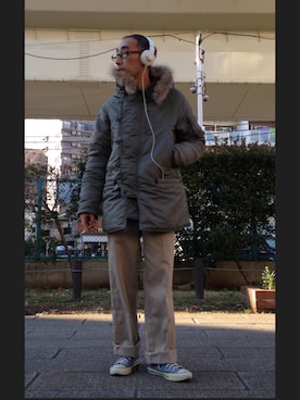 「ワーク」｜「アイテム（CD）」を使った、nabuさん（メンズ・165cm）の冬コーディネート