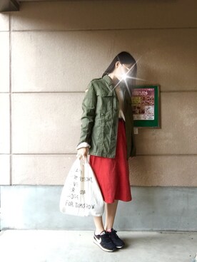 メメゴンさん（レディース・165cm）の春コーディネート