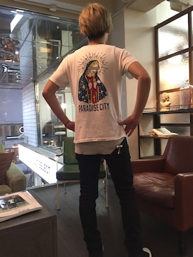 「ワコマリア」｜「アイテム（財布/小物）」を使った、ゆうきさん（メンズ・170cm）の春コーディネート