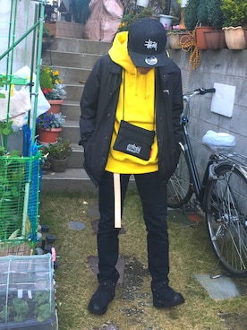 「ストリート服が好き」｜「アイテム（その他アウター）」を使った、ふみ様さん（メンズ・162cm）の冬コーディネート