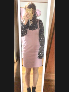 「アイテム（その他トップス、ブラウン系）」を使った、yuさん（レディース・161cm）の春コーディネート