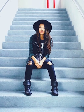 Lynsee Hee Kyeongさん（レディース）の冬コーディネート