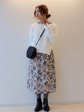 「interstaple」｜Yokoyamaさん（レディース・157cm）の冬コーディネート