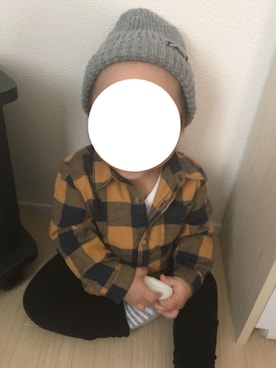 「一歳男の子」｜chimamaさん（キッズ・70cm）の冬コーディネート