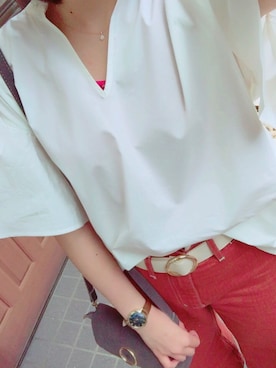 「ZOO（ズー）のアイテム」を使った、yさん（レディース・154cm）の夏コーディネート