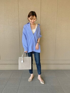 「アイテム（その他シューズ、シルバー系）」を使った、yukaさん（レディース・158cm）の春コーディネート