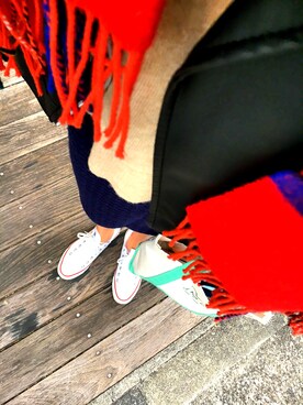 「CONVERSE（コンバース）のconverse（コンバース） ALL STAR OX（オールスターOX）（スニーカー）」を使った、MIUさん（レディース・167cm）の冬コーディネート