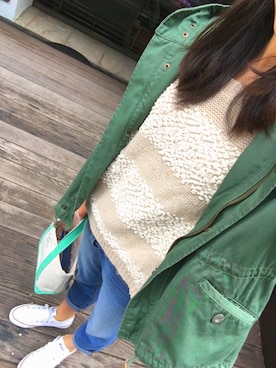 「CONVERSE（コンバース）のconverse（コンバース） ALL STAR OX（オールスターOX）（スニーカー）」を使った、MIUさん（レディース・167cm）の冬コーディネート