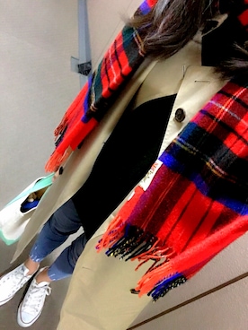 「CONVERSE（コンバース）のconverse（コンバース） ALL STAR OX（オールスターOX）（スニーカー）」を使った、MIUさん（レディース・167cm）の春コーディネート