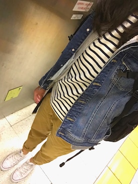 「CONVERSE（コンバース）のconverse（コンバース） ALL STAR OX（オールスターOX）（スニーカー）」を使った、MIUさん（レディース・167cm）の春コーディネート