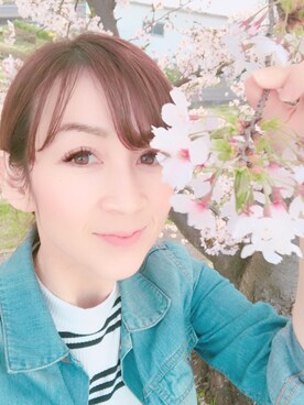 「近所」｜「アイテム（ジャケット/アウター）」を使った、Michiko Omotoさん（レディース・156cm）の春コーディネート