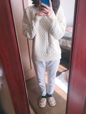 「DRWCYS（ドロシーズ）のアイテム（パンツ）」を使った、nさん（レディース・165cm）の秋コーディネート