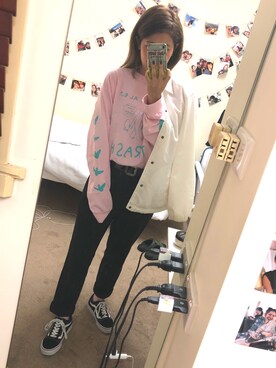 「NEW BALANCE（ニューバランス）のアイテム（その他アウター）」を使った、りささん（レディース・158cm）の秋コーディネート