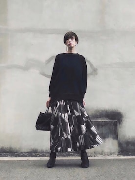 kikukomiyajiさん（レディース・172cm）の秋コーディネート