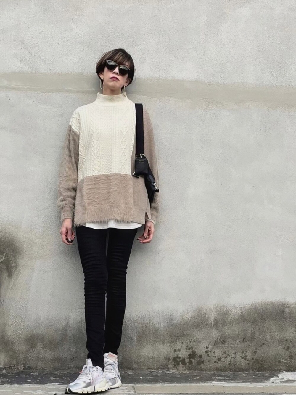 昨年購入 ローズバッド 異素材ミックスニット 1万5180円 ROSE BUD セーター ふわふわ シャギーニット ケーブルニット ブルー ローズバッド⭐︎ふわふわニット 昨年購入 ローズバッド 異素材