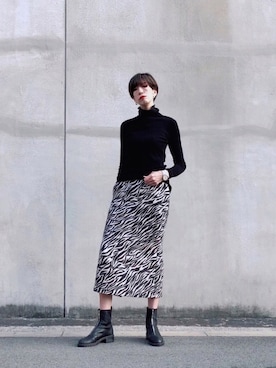 kikukomiyajiさん（レディース・172cm）の冬コーディネート