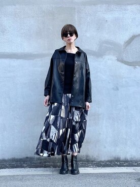 kikukomiyajiさん（レディース・172cm）の冬コーディネート