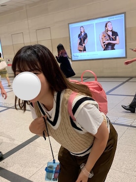 「SPINNS(スピンズ)のアイテム(コインケース)」を使った、奈緒さん(レディース・164cm)の秋コーディネート
