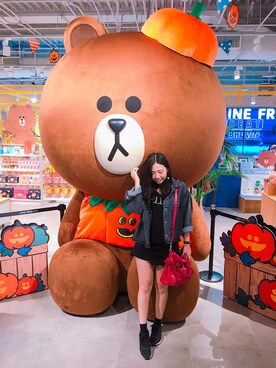 「Chica（チカ）のアイテム（ジャケット/アウター）」を使った、Hsiuhsiuさん（レディース・164cm）の秋コーディネート