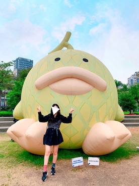 「Chica（チカ）のアイテム」を使った、Hsiuhsiuさん（レディース・164cm）の冬コーディネート