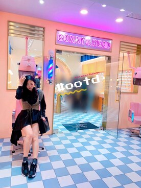 「Chica（チカ）のアイテム」を使った、Hsiuhsiuさん（レディース・164cm）の冬コーディネート