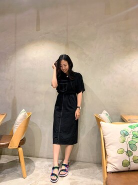 「Chica（チカ）のアイテム（オールインワン・サロペット）」を使った、Hsiuhsiuさん（レディース・164cm）の夏コーディネート