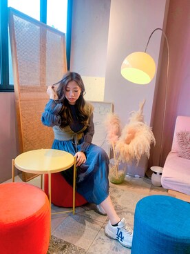 「Chica（チカ）のアイテム」を使った、Hsiuhsiuさん（レディース・164cm）の冬コーディネート