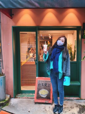「Chica（チカ）のアイテム」を使った、Hsiuhsiuさん（レディース・164cm）の冬コーディネート