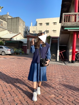 「Chica（チカ）のアイテム」を使った、Hsiuhsiuさん（レディース・164cm）の冬コーディネート