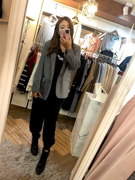 「Chica（チカ）のアイテム」を使った、Hsiuhsiuさん（レディース・164cm）の春コーディネート