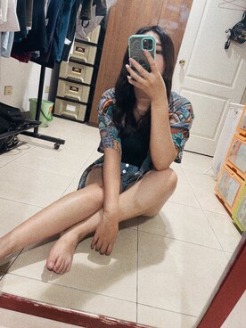 「Chica（チカ）のアイテム」を使った、Hsiuhsiuさん（レディース・164cm）の秋コーディネート