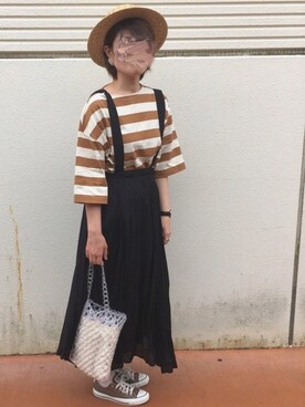 「KATHARINE ROSS（キャサリンロス）のアイテム（帽子）」を使った、sato**さん（レディース・165cm）の夏コーディネート